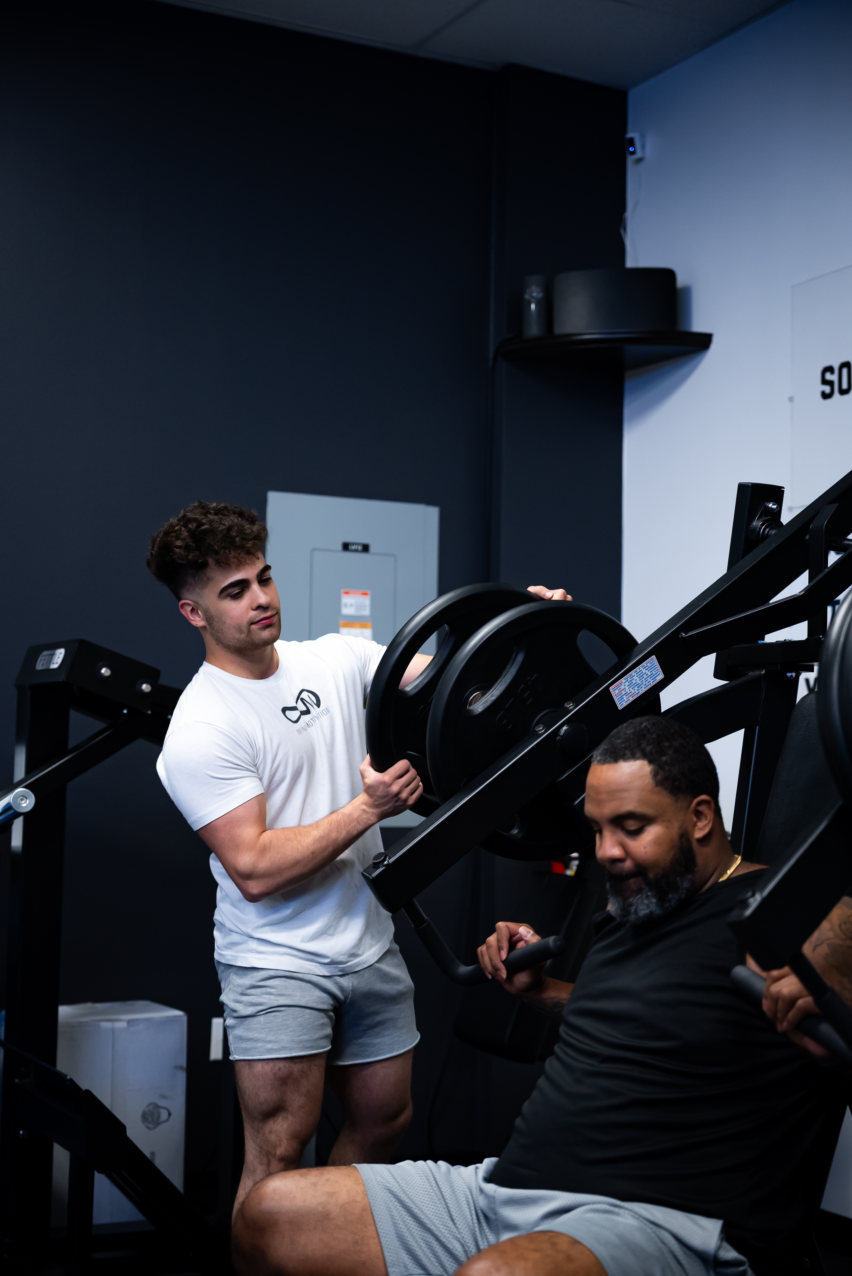Client achieving training milestone moment